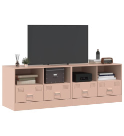 Meubles TV 2 pcs rose 67x39x44 cm acier