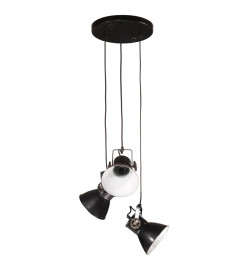 Lampe suspendue 25 W noir 30x30x100 cm E27