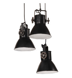 Lampe suspendue 25 W noir 30x30x100 cm E27