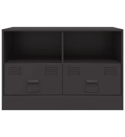 Meubles TV 2 pcs noir 67x39x44 cm acier