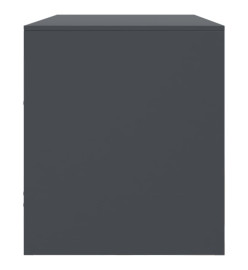 Meuble TV anthracite 99x39x44 cm acier