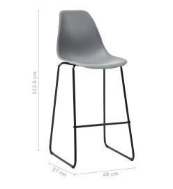 Ensemble de bar 5 pcs Plastique Gris