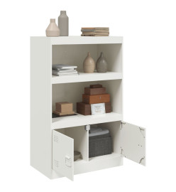 Buffet blanc 67x39x107 cm acier