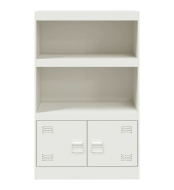 Buffet blanc 67x39x107 cm acier
