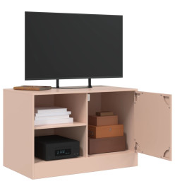 Meuble TV rose 67x39x44 cm acier