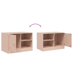 Meuble TV rose 67x39x44 cm acier