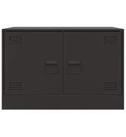 Meubles TV 2 pcs noir 67x39x44 cm acier