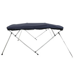 Toit bimini à 4 arceaux parois en maille 243x(200-213)x137 cm