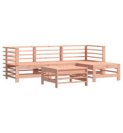 Salon de jardin 5 pcs avec coussins bois massif douglas