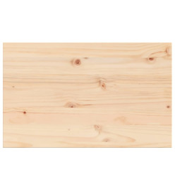 Dessus de table 80x50x2,5 cm rectangulaire bois de pin massif