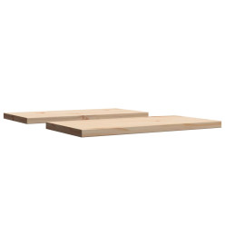 Dessus de table 2 pcs 60x30x2,5cm rectangulaire bois pin massif