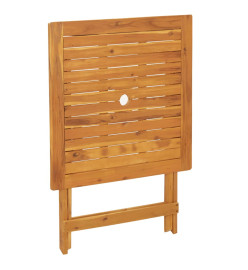 Ensemble de bistro 3 pcs taupe tissu et bois massif