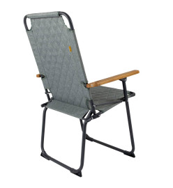 Bo-Camp Chaise de camping pliable Jefferson Vert gris