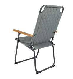 Bo-Camp Chaise de camping pliable Jefferson Vert gris