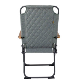 Bo-Camp Chaise de camping pliable Jefferson Vert gris