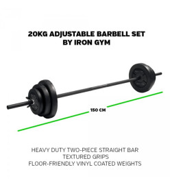 Iron Gym Haltères 20 kg IRG034