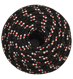 Corde de bateau Noir 16 mm 100 m Polypropylène