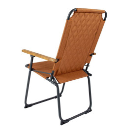 Bo-Camp Chaise de camping pliable Jefferson Argile