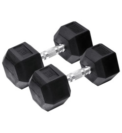 Orange Gym Haltères hexagonales 2x4 kg Noir