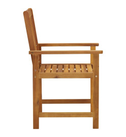 Chaises de jardin avec coussins 2 pcs Bois d'acacia massif