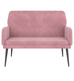 Banc Rose 108x79x79 cm Velours