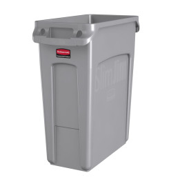 Rubbermaid Poubelle Slim Jim 60 L Gris