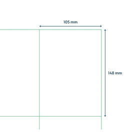 rillprint Étiquettes autocollantes 105x148 mm 1000 feuilles Blanc