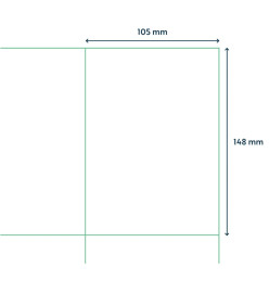 rillprint Étiquettes autocollantes 105x148 mm 500 feuilles Blanc