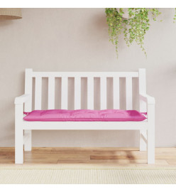 Coussin de banc de jardin rose 120x50x7 cm tissu