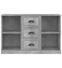 Buffet gris béton 104,5x35,5x67,5 cm bois d'ingénierie