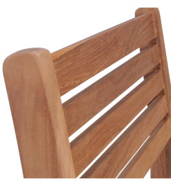 Chaises de jardin 2 pcs avec coussins vert vif Teck massif