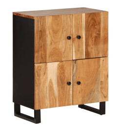 Buffet avec 4 portes 60x33x75 cm bois massif d'acacia