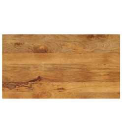 Dessus de table 120x50x3,8cm rectangulaire bois massif manguier