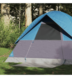 Tente de camping à dôme 2 personnes bleu imperméable