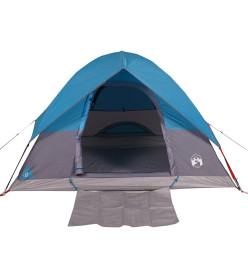 Tente de camping à dôme 2 personnes bleu imperméable