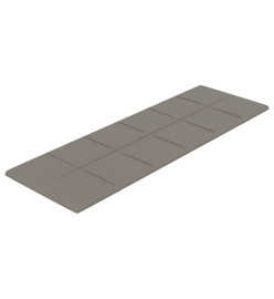 Panneaux muraux 12 pcs Gris clair 90x30 cm Velours 3,24 m²