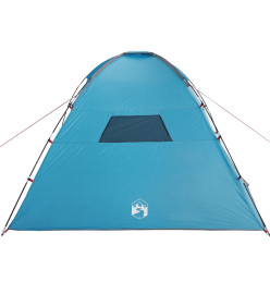 Tente de camping 8 personnes bleu imperméable