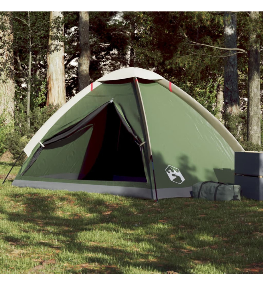 Tente de camping à dôme 4 personne vert imperméable