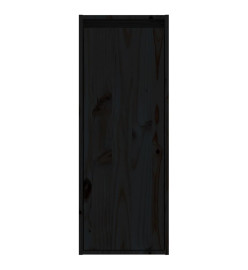 Armoires murales 2 pcs Noir 30x30x80 cm Bois de pin massif