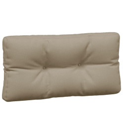 Coussins de palette 7 pcs taupe tissu