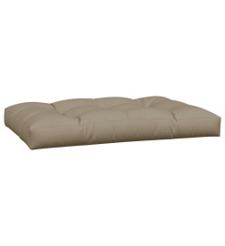 Coussins de palette 7 pcs taupe tissu