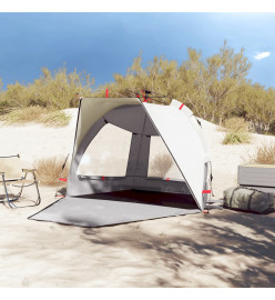 Tente de plage 2 personnes gris libération rapide imperméable