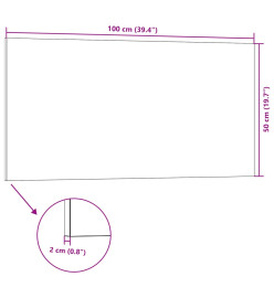 Panneaux muraux 3D 10 pcs rouge 100x50 cm EPS