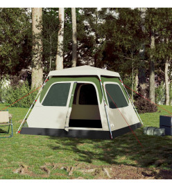 Tente de camping à dôme 4 personnes vert libération rapide