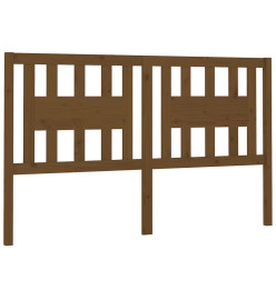 Tête de lit Marron miel 156x4x100 cm Bois massif de pin