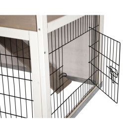 Kerbl Cage pour rongeurs avec fond en métal Lucky Blanc 115x65x100 cm