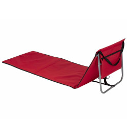 Bo-Camp Tapis de plage 2 en 1 Lota Rouge