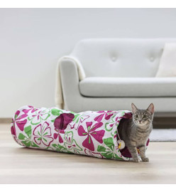 Kerbl Tunnel pour chats Flower 25 x 90 cm 82638