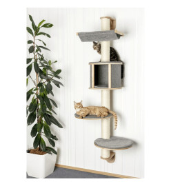 Kerbl Arbre à chats mural Dolomit Tofana 168 cm Gris 81540