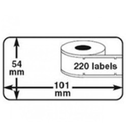 rillstab Rouleaux d'étiquettes 101x54 mm 12 rouleaux Blanc